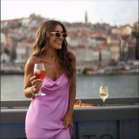 NWT Zara MIDI Satin effect slip dress Size XS - Picture 2 of 9